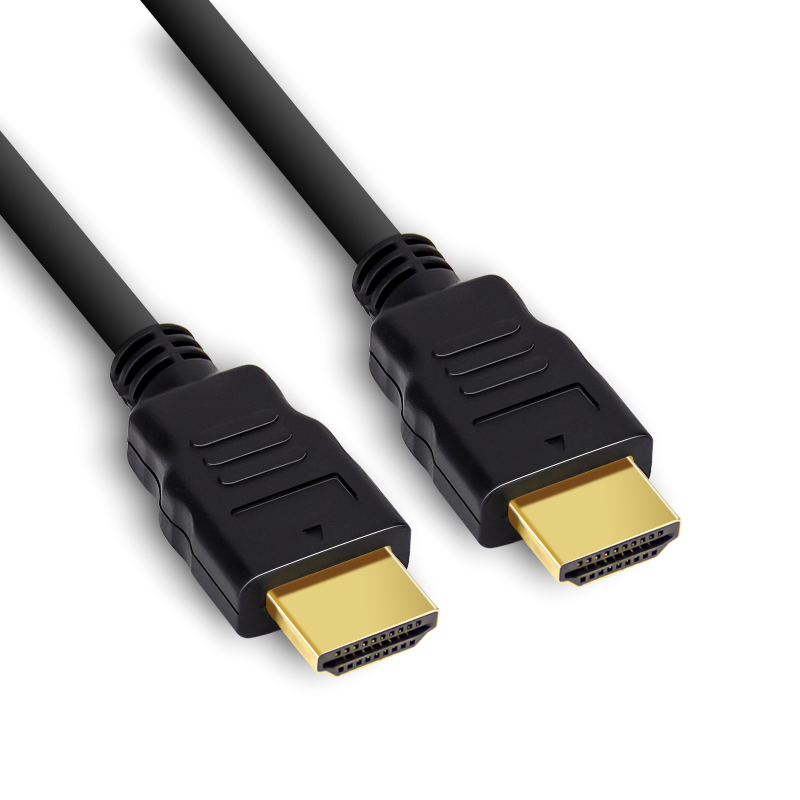 Gold-plated HDMI 4K cable with Ethernet and 3D support for connection to monitors and TVs