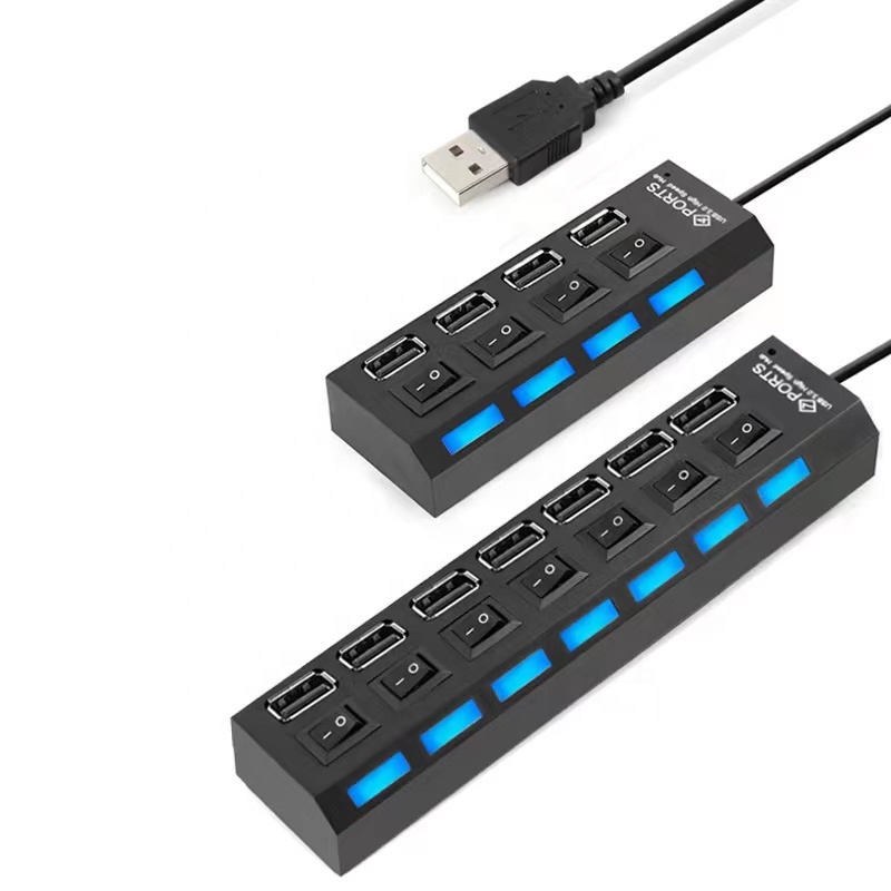 Hot Sale Usb 2.0 Usb Hubs With 7 Ports Usb Hub For Computer Charging