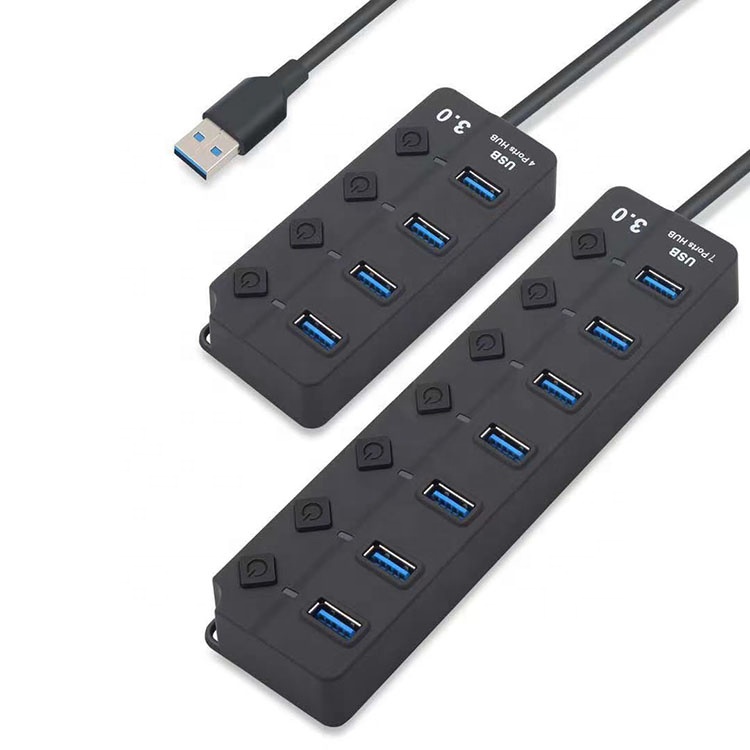 Hot Sale Usb 2.0 Usb Hubs With 7 Ports Usb Hub For Computer Charging