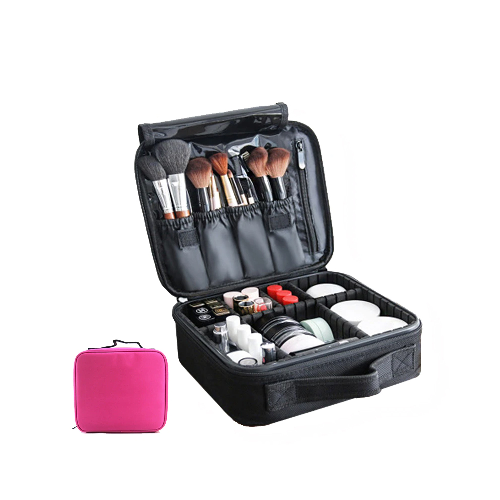  Travel Portable Makeup Bag Organizer with Zipper Cosmetic Bag Best 100% Material Make up Case Cosmetic Bag