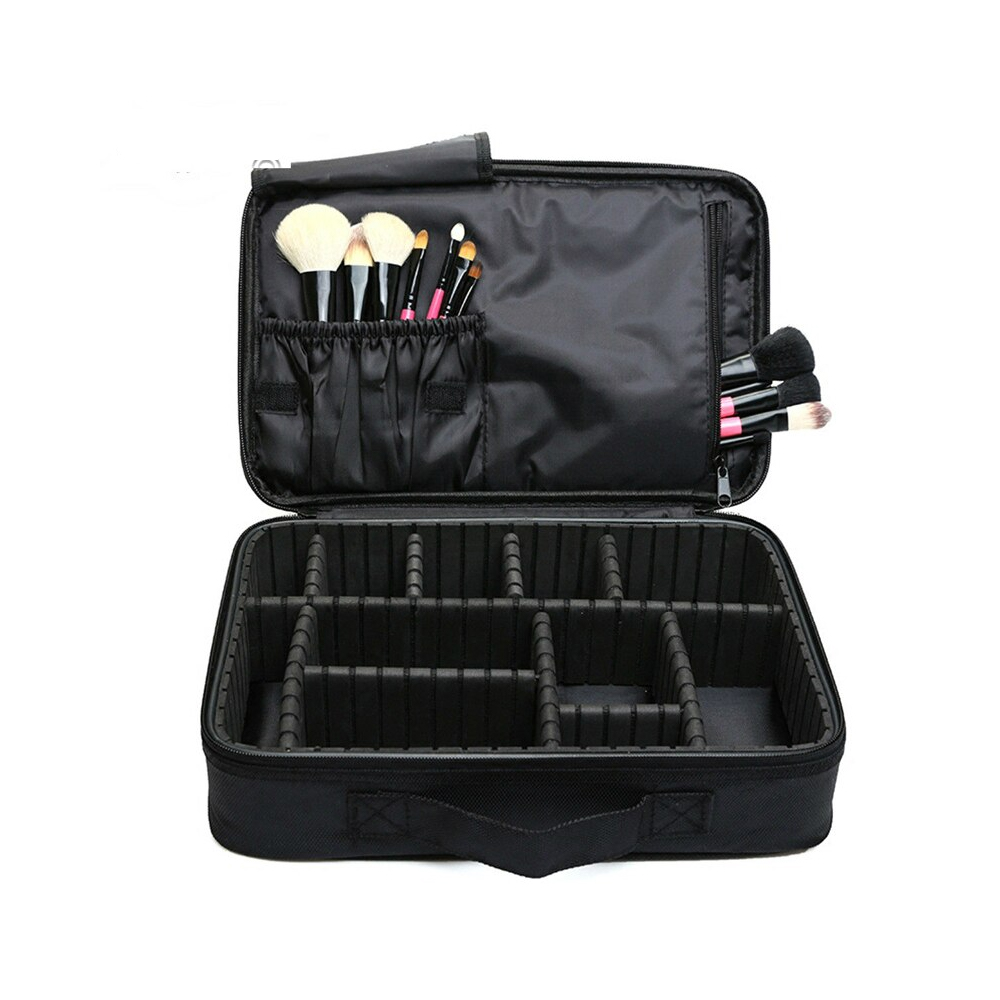  Travel Portable Makeup Bag Organizer with Zipper Cosmetic Bag Best 100% Material Make up Case Cosmetic Bag