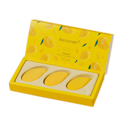 Makeup Ibcccndc Mango Sponge Cosmetic Puff 3 PCS Make Up Sponge Soft Women Makeup Foundation Contour Facial Sponges