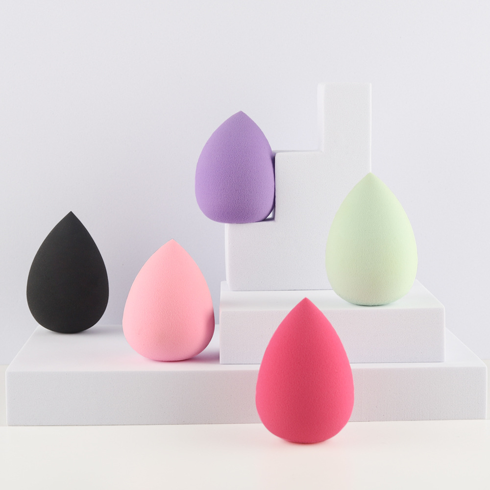 Makeup Sponge Face Cosmetic Puff Drop-Shaped Super Soft  Latex Free Makeup Sponge Egg with Box Makeup Sponge 