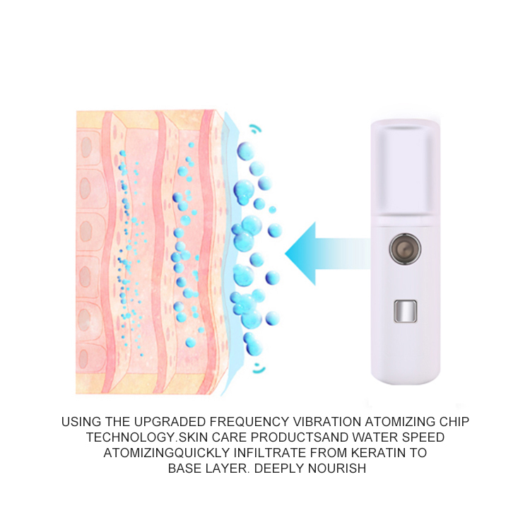 Electric Facial Mist Spray Vaporizador Mini 30ML Usb Rechargeable Face Humidifier Nano facial Steamer Sprayer