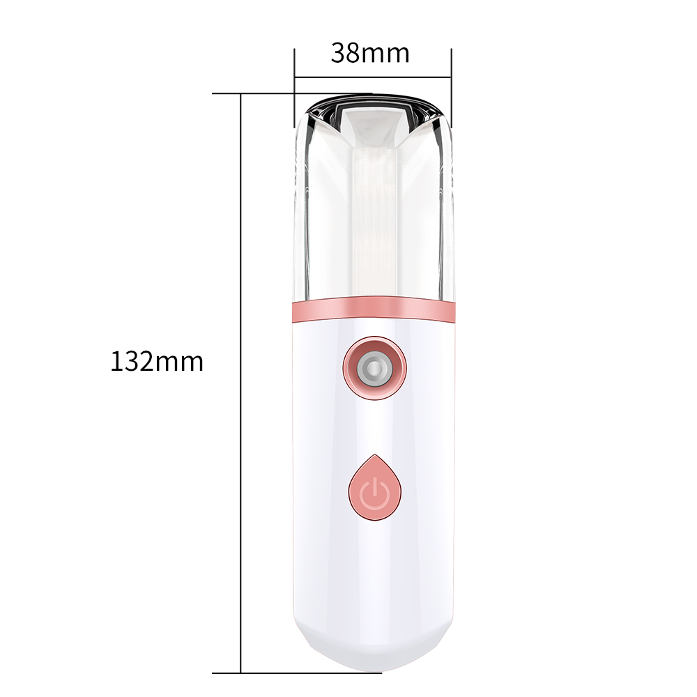 RTS Portable 30ml Face Handy Cool Mist Sprayer Support Adding Toner Milk Moisturizing Hydrating Sanitizer Nano Facial Mi