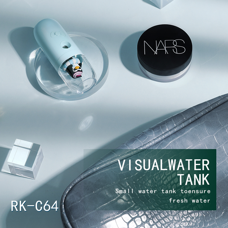 Water Sprayer Facial Streamer 30ml Water tank Capacity Nano level mist Sprayer Cold Spray Skin Moisture Skin pet design 