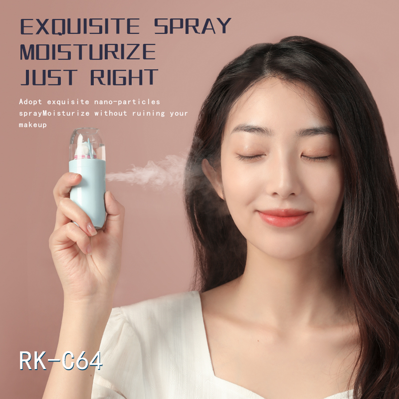 Water Sprayer Facial Streamer 30ml Water tank Capacity Nano level mist Sprayer Cold Spray Skin Moisture Skin pet design 