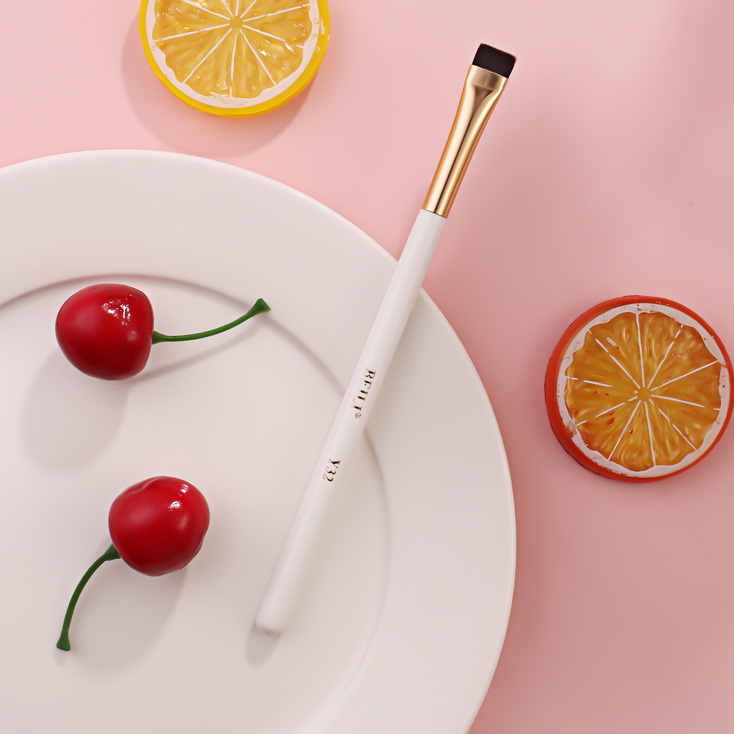 BEILI Vegan Makeup Brushes Eyebrow eyeliner brush Private Label Synthetic Single Flat Top Liquid Concealer Brush