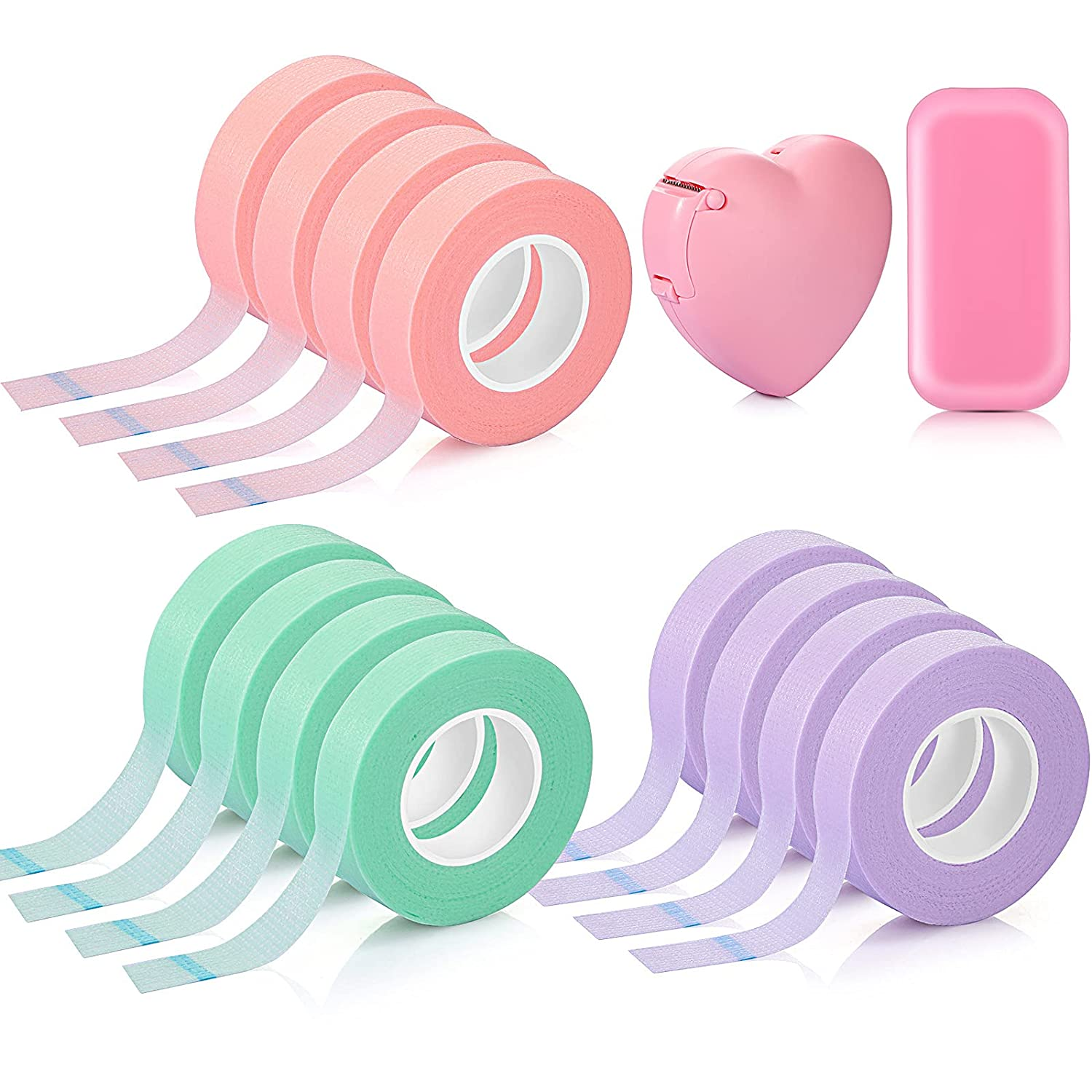 VEYES Beauty lash tape box foam tape for eyelashes blue pink micropore paper eyelid tape for lash extensions