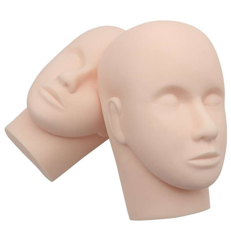 Ballylashes eyelash training head Mannequin tool head three colorful false eyelash individual eyelash extension kits