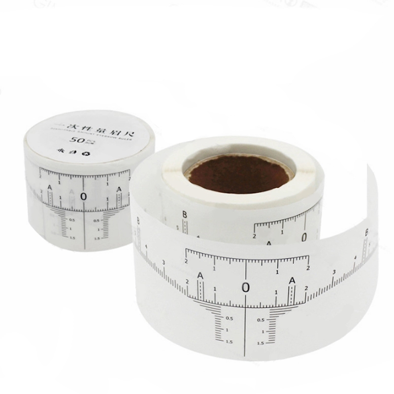  hot  makeup permanent microblading ruler sticker measuring eyebrow Brow Sticker Stencils