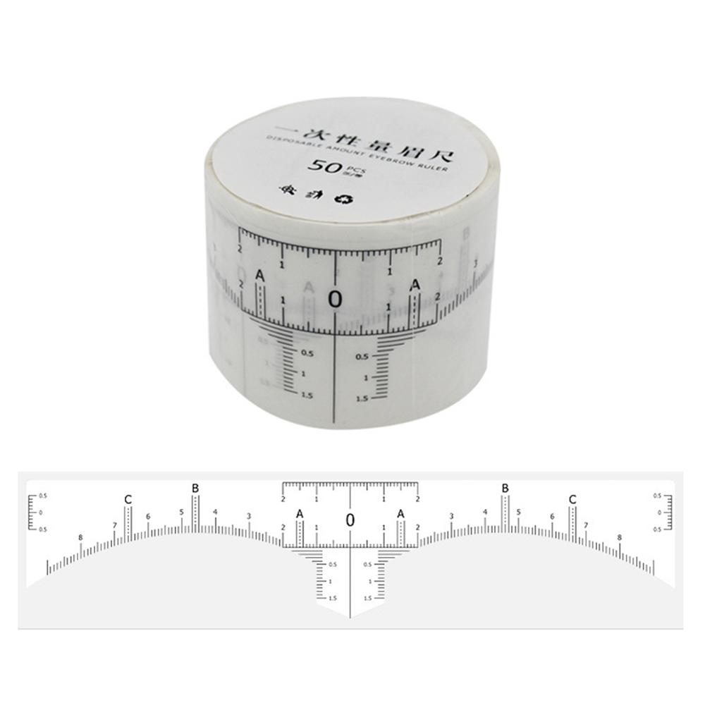  hot  makeup permanent microblading ruler sticker measuring eyebrow Brow Sticker Stencils
