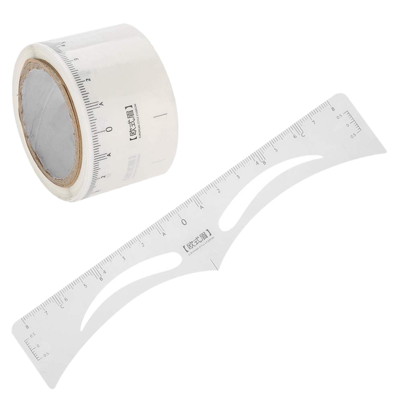 hot  makeup permanent microblading ruler sticker measuring eyebrow Brow Sticker Stencils