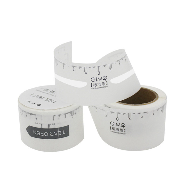  hot  makeup permanent microblading ruler sticker measuring eyebrow Brow Sticker Stencils