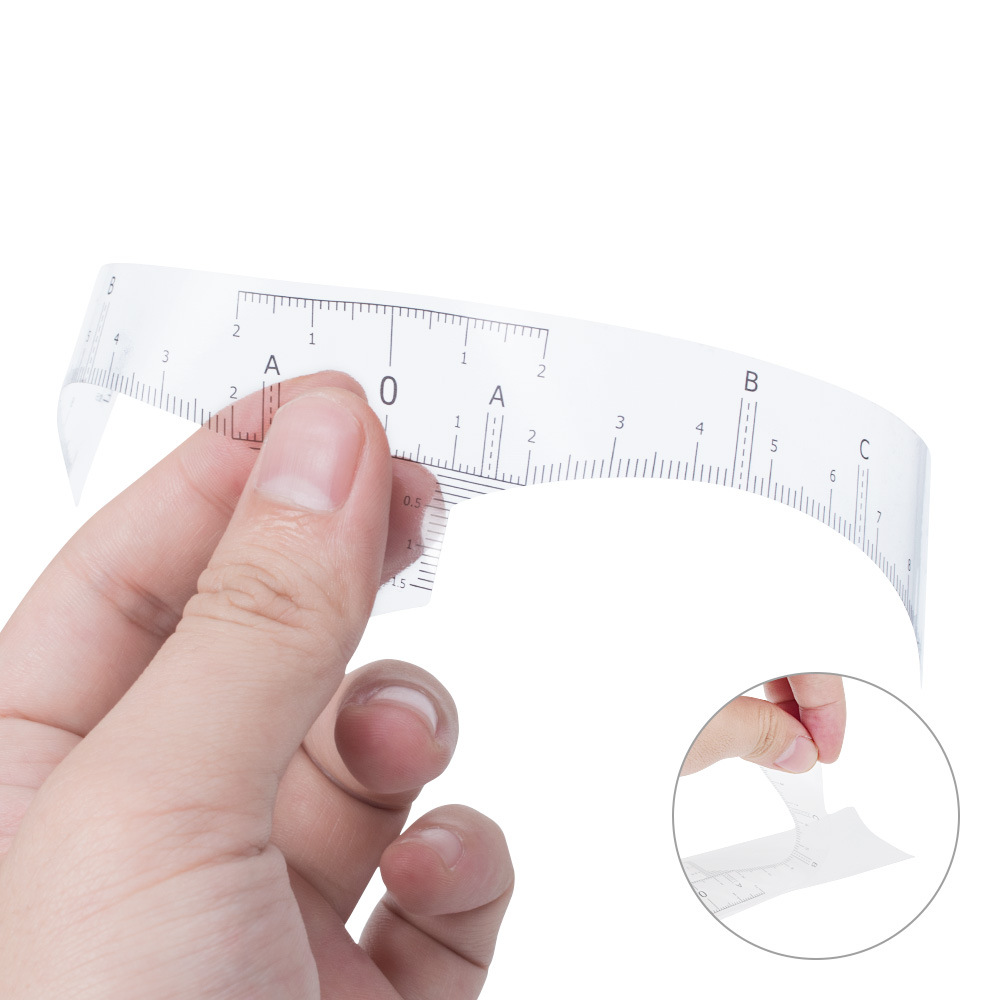 Disposable eyebrow design standard tattoo eyebrow ruler Microblading Ruler Sticker Tools Eyebrow Shaping Stencil Stick