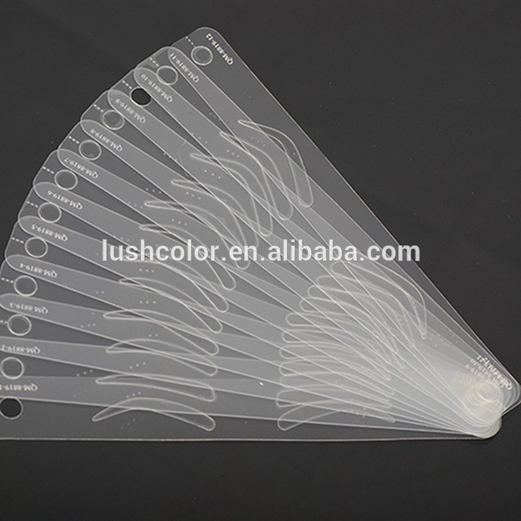 Private Label Gabry 12 Pcs / Box Eyebrow Stencil Tool,Hot Sale Eyebrow Stencil For Tattoo