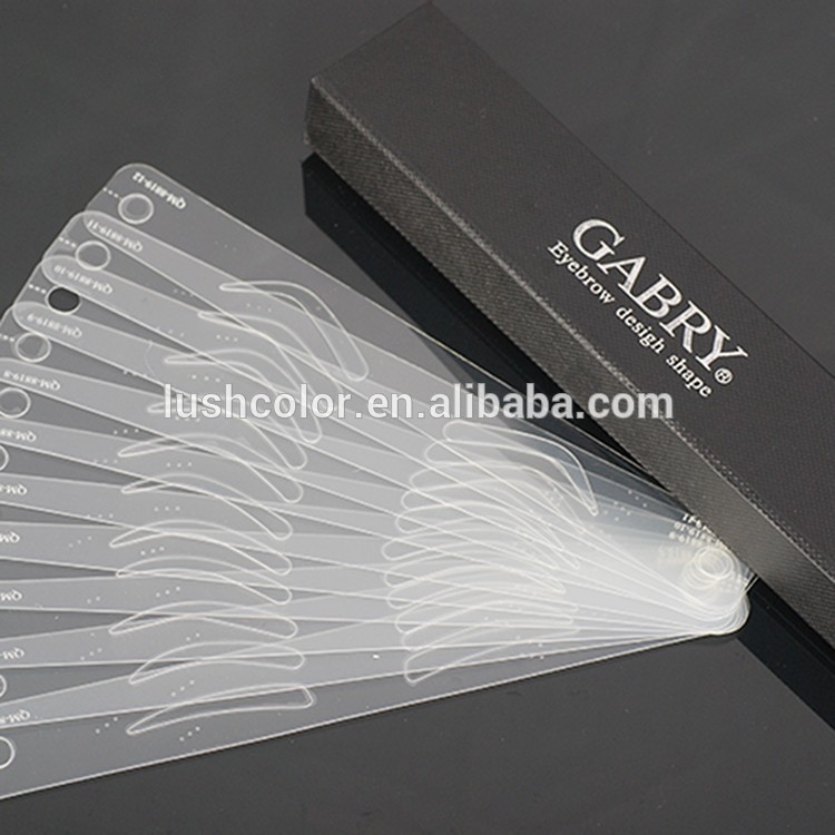 Private Label Gabry 12 Pcs / Box Eyebrow Stencil Tool,Hot Sale Eyebrow Stencil For Tattoo