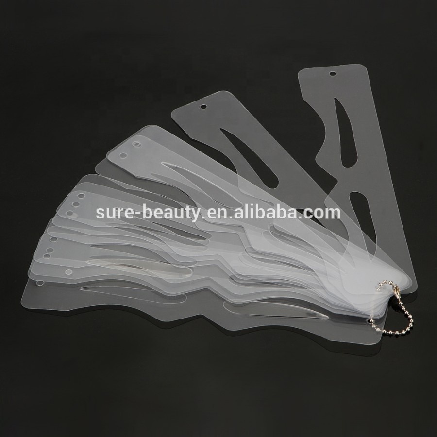 Hot Sale Transparent Permanent Makeup Eyebrow Stencil Eyebrow Tattoo Stencil
