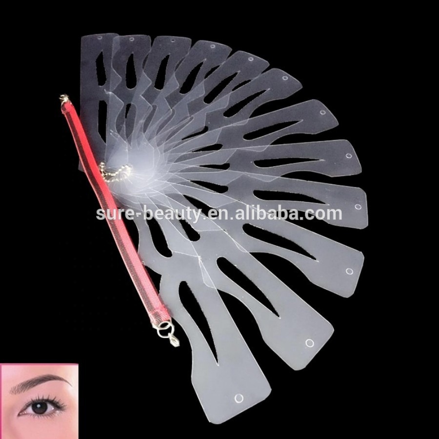 Hot Sale Transparent Permanent Makeup Eyebrow Stencil Eyebrow Tattoo Stencil