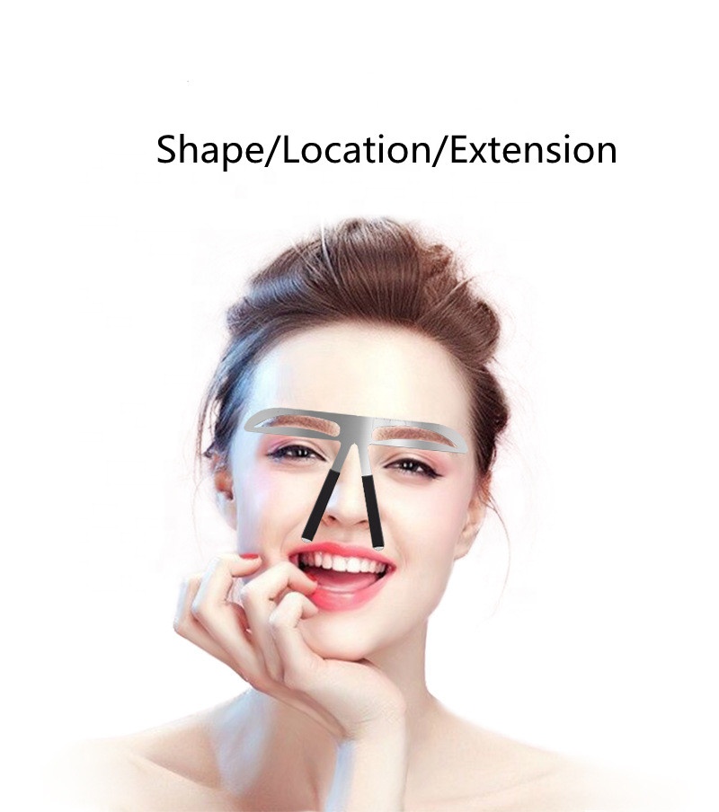 Microblading charm eyebrows stamp tool set  waterproof  brow mapping stencil makeup  eyebrow shaping kit
