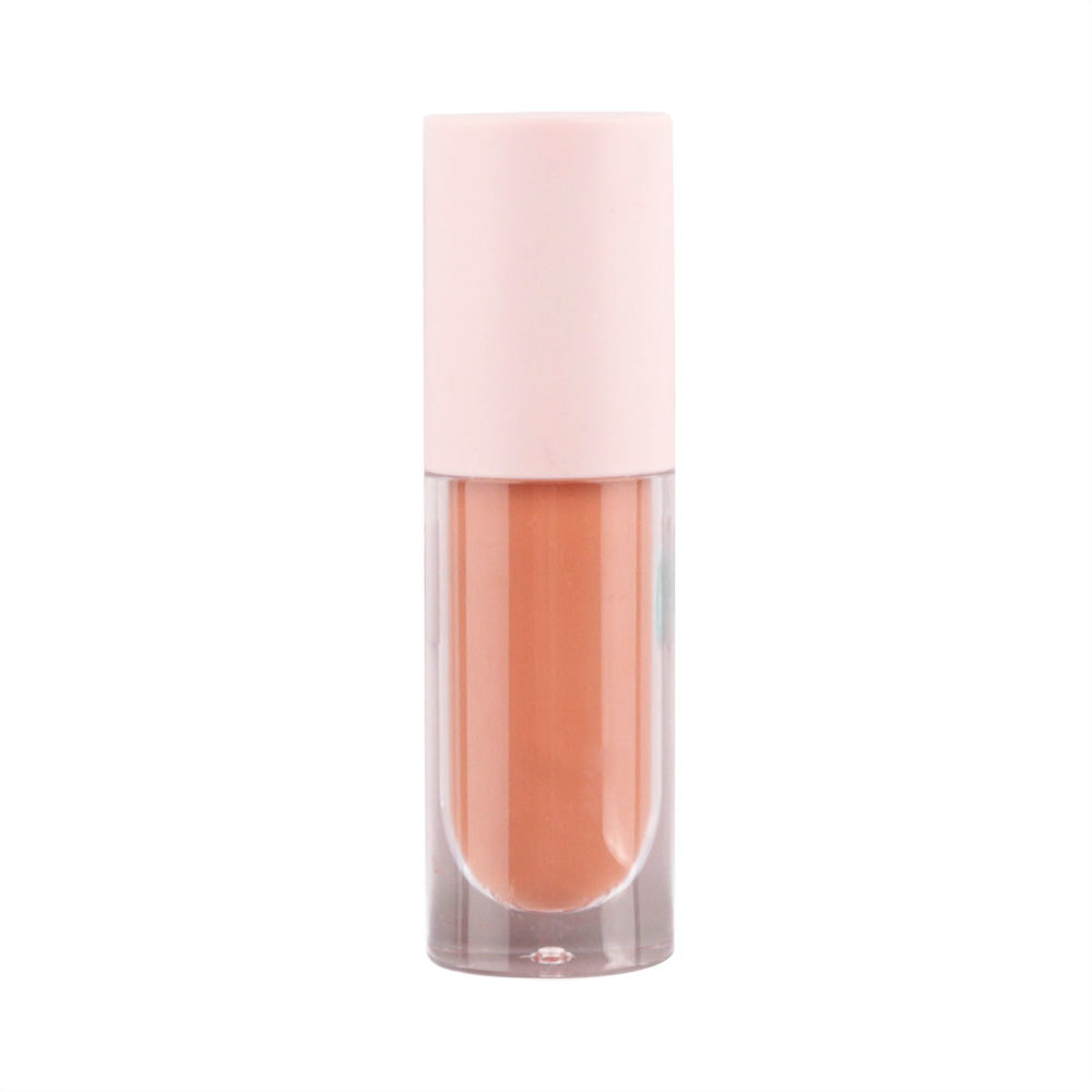 Nude Color Lip Gloss Waterproof with Cute Lip Gloss Tube