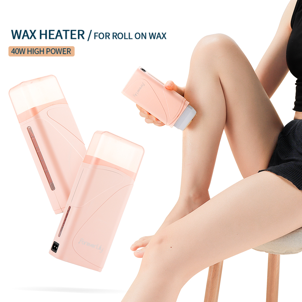 Foreverlily Wax Heater Wax Roller Epilator Depilatory Heater Hair Removal Fast Heating Machine Body Leg Hair Waxing Warm