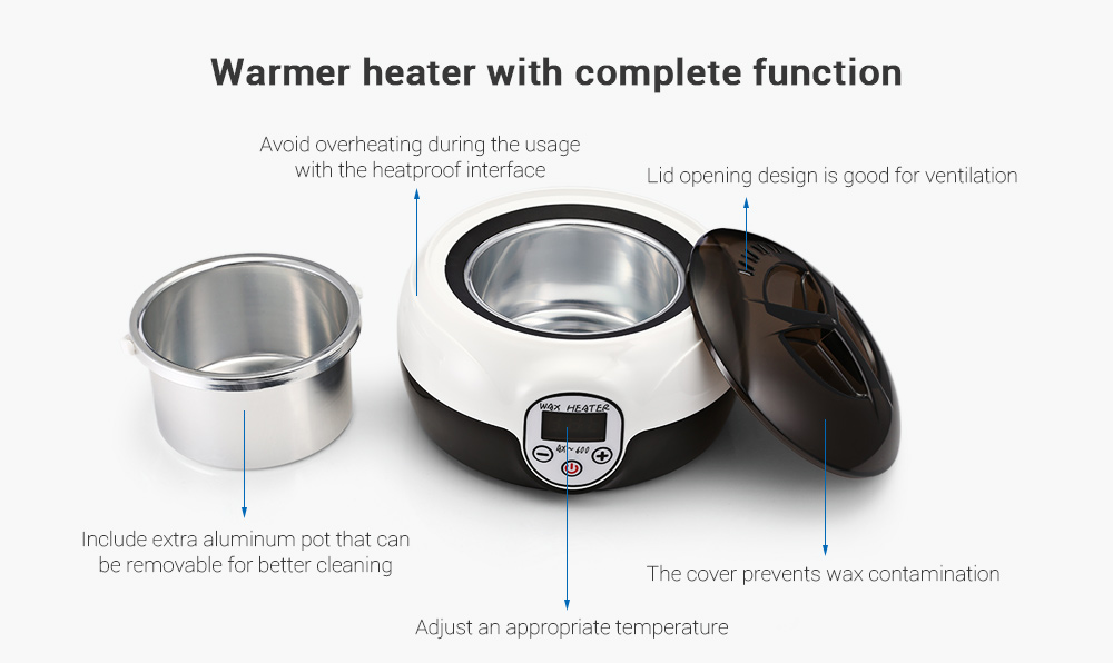 Wax Warmer Hair Removal  Wax heater Depilatory Wax Melting Pot With Digital Screen Display