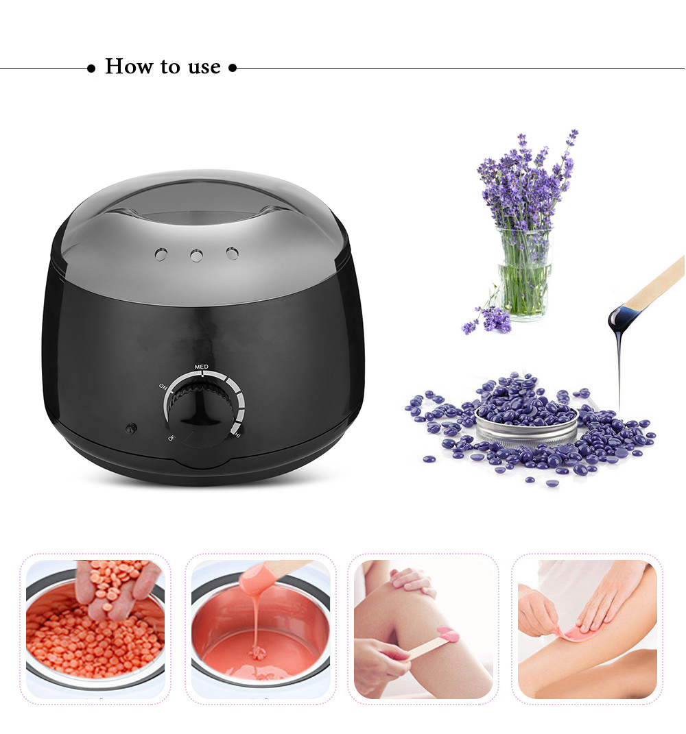 Professional Electric Wax Warmer Paraffin Depilatory Wax Heater Hair Removal Kit Wax Heater