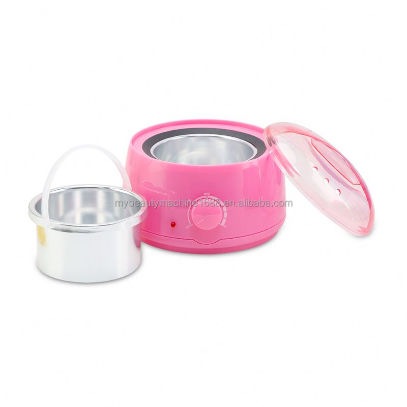 Wax Warmer Hair Removal Non Sticky Pot , Synthetic plastic Shell Temperature Resistance 120 degrees Wax heater