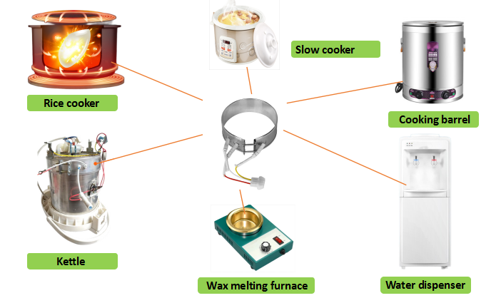 Stainless Steel Extruder Screw Barrel Mica Insulated wax heater element Band Heater for electric water heater parts