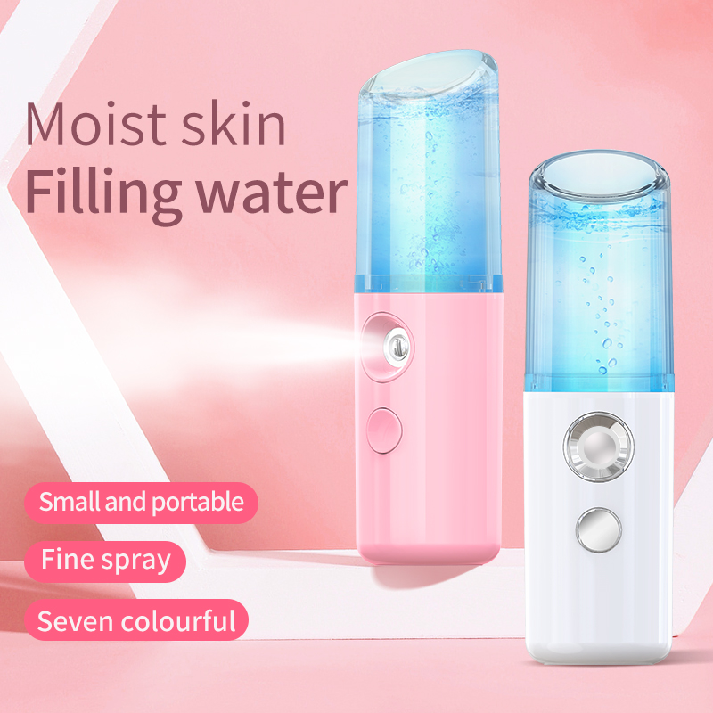 Handy Nano Facial Mister Portable Mini Atomization Steamer Mister Cool with Large Capacity Face Moisturizing Nano Mist S