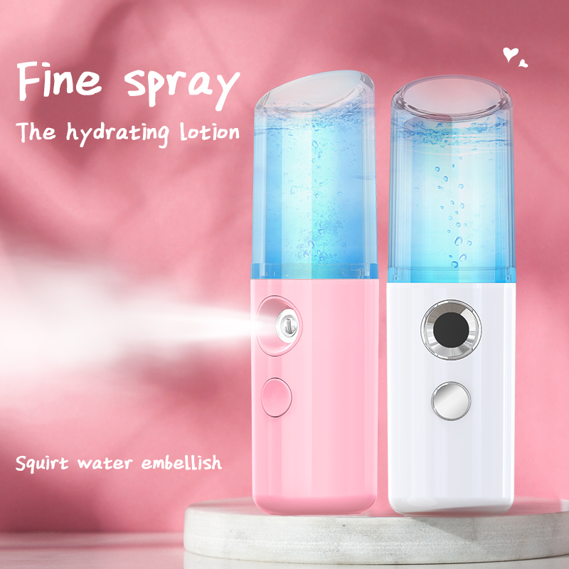 Handy Nano Facial Mister Portable Mini Atomization Steamer Mister Cool with Large Capacity Face Moisturizing Nano Mist S