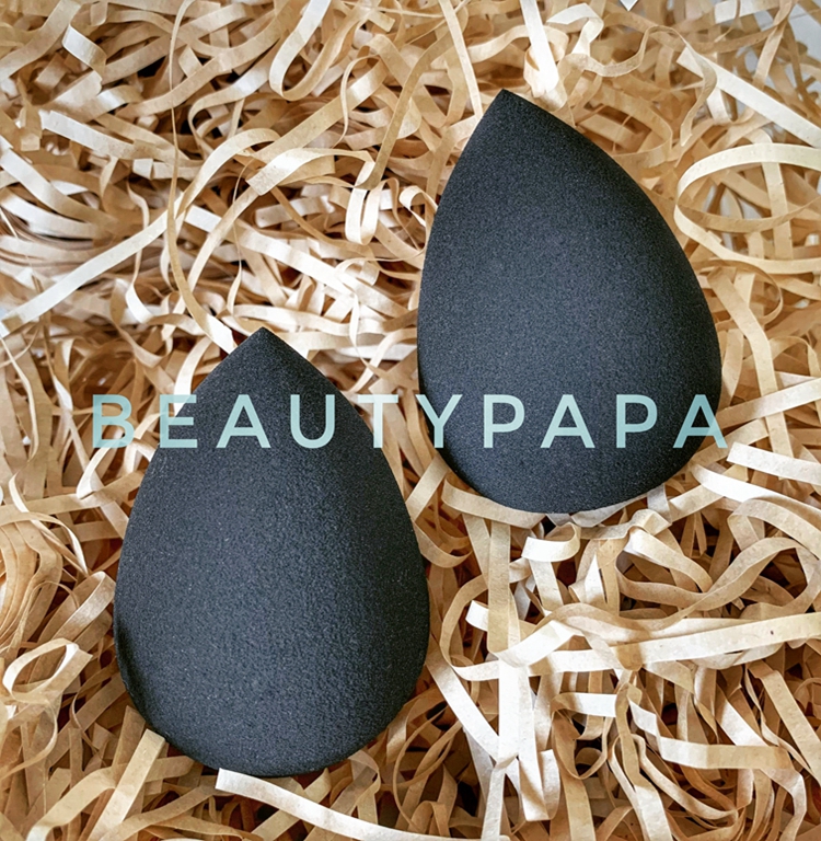 BeautyPaPa Black Beauty Makeup Applicator Super Soft Sponge Powder Blender Smooth Foundation Contour Blending Puff Drops