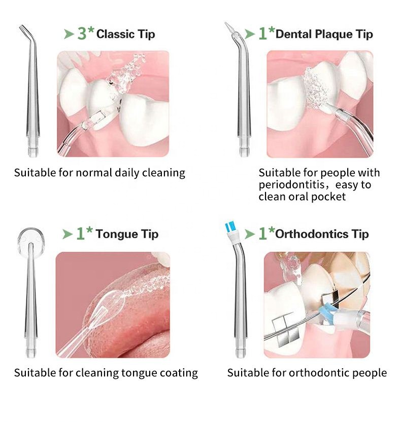 Professional Oral Dental Cordless Oral care Irrigator Sonic Machine Water Flosser Portable Dental Flosser