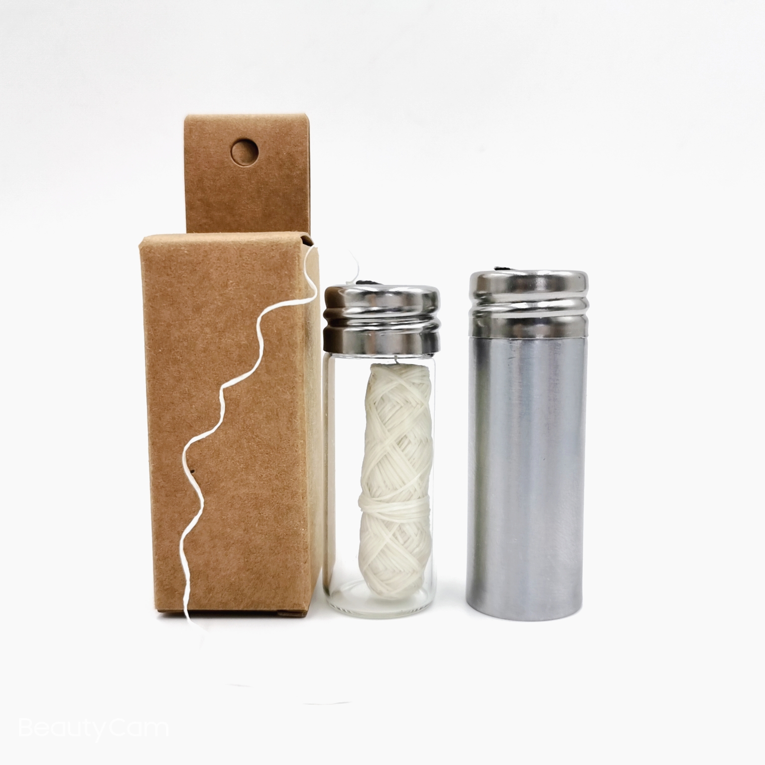 Plastic Free Reusable  Dental Floss Spool Mint Silk Dental Floss Refill Eco Biodegradable Dental Flosser