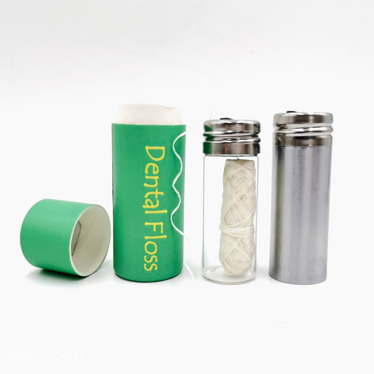 Plastic Free Reusable  Dental Floss Spool Mint Silk Dental Floss Refill Eco Biodegradable Dental Flosser