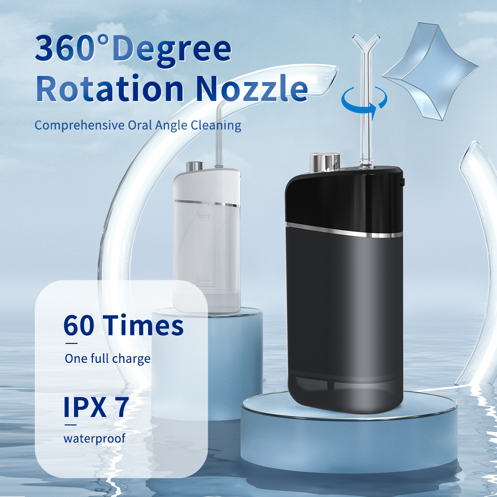White Usb Rechargeable Teeth Whitening Tooth Oral Clean Irrigator Floss Teeth Cleaner Waterflosser Dental Hygiene Water 