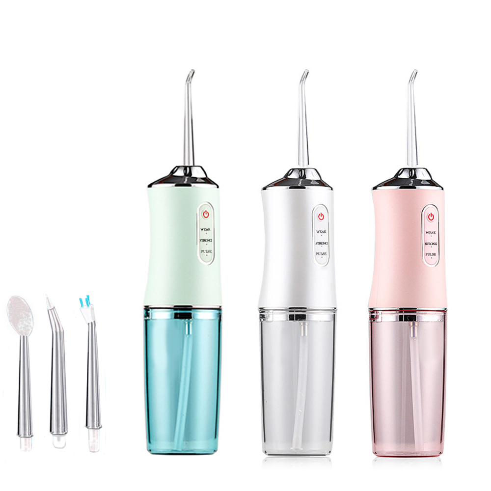 Water Flosser Cordless Teeth Cleaner with 3 Modes Rechargeable IPX7 Waterproof Dental Oral Irrigator for Travel Home Bra