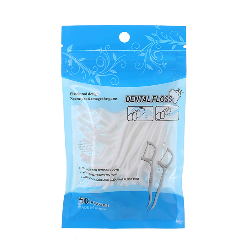 Portable  Orthodontic Kids Dental Flossing Flosser Stick Mint Flavored Double String Twin Line Dental kid flos