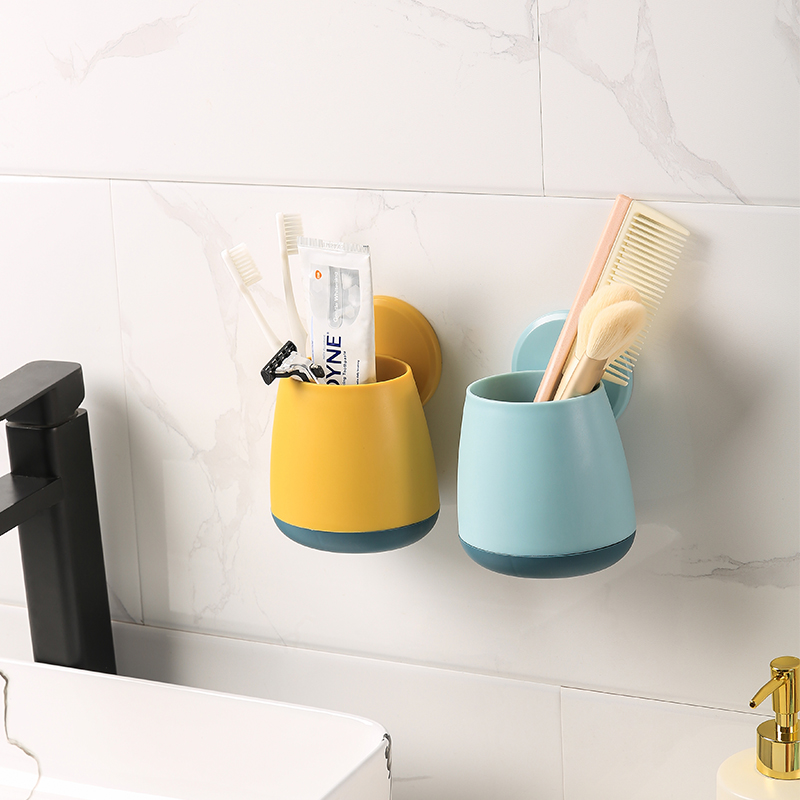 2021 Hot New Toothbrush Caddy Toothpaste Makeup Brushes Razors Holder Bathroom Countertop Organizer Stand Cup Organize