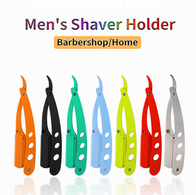 Professional stainless steel double edge blades razor Solid color Men's shave machine razor