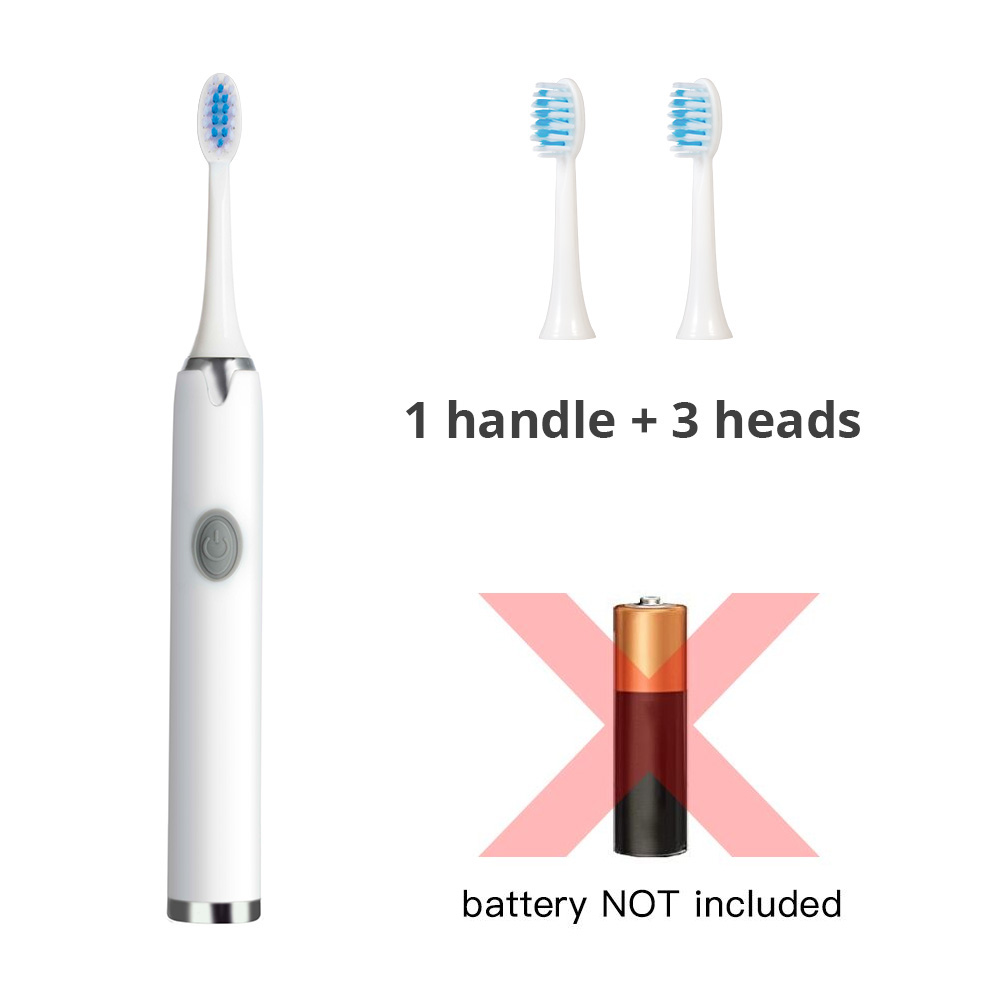 Sample Battery Powered Ultrasonic White Electric Toothbrush  Automatic Electric Toothbrush
