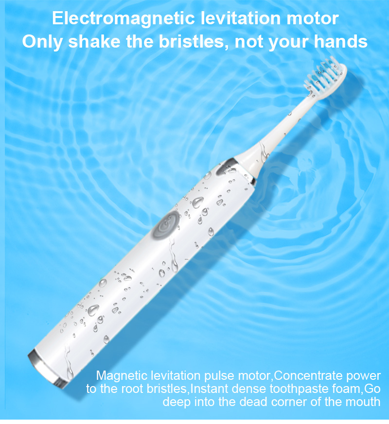 Sample Battery Powered Ultrasonic White Electric Toothbrush  Automatic Electric Toothbrush