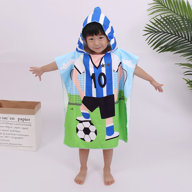  Hot Sales Personalized Cartoon Hooded Towel Kids Beach Towel
