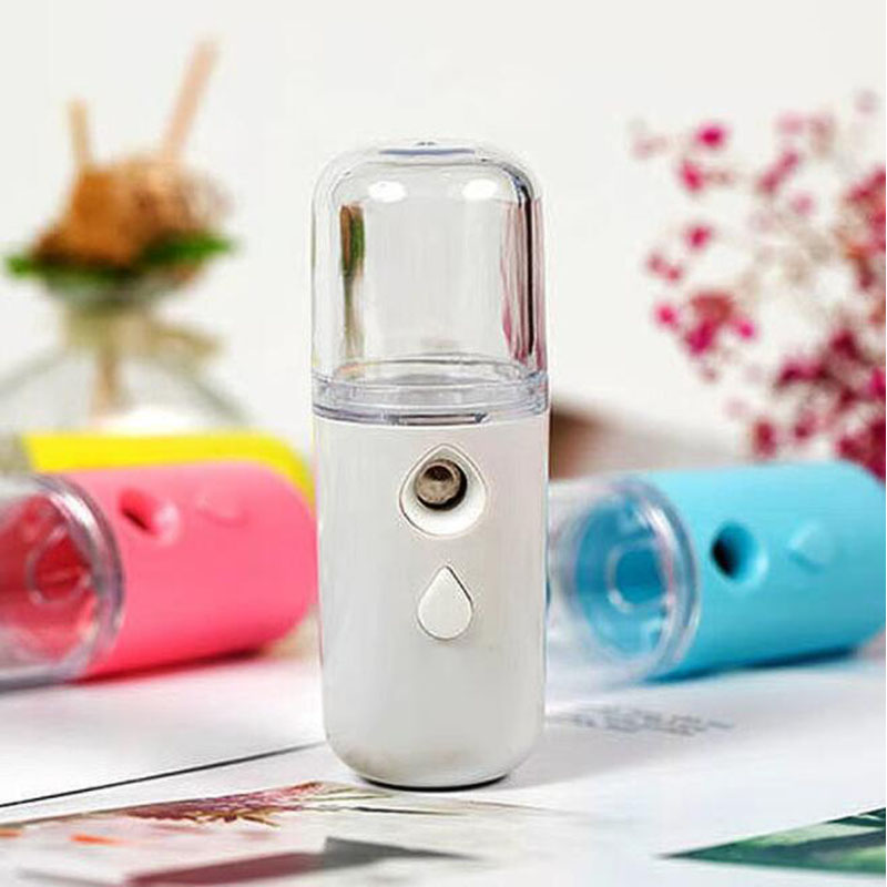 2022 hot portable multifunctional beauty skin care humidifier face vaporizador atomizer mini facial steamer nano mist sp
