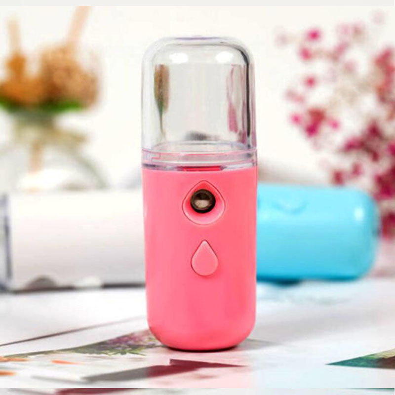 2022 hot portable multifunctional beauty skin care humidifier face vaporizador atomizer mini facial steamer nano mist sp