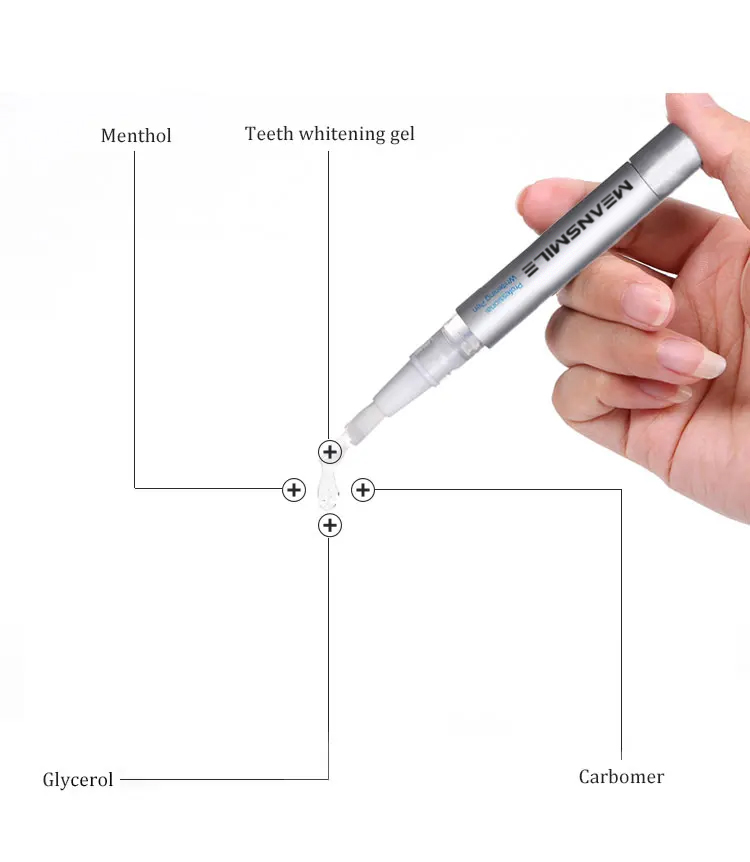 2022 Snow Supplier Quick Result Sensitive Free Best Quality Bright White Teeth Whitening Pen Private 