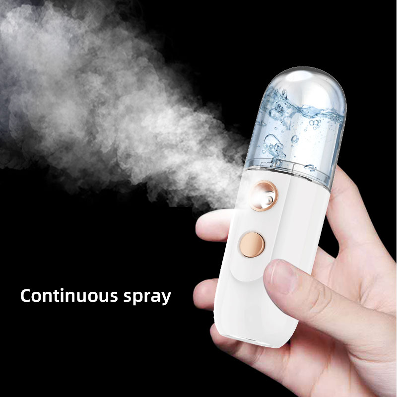  30ml Portable private label facial steamer handy electric fine water alcohol nano mist sprayer