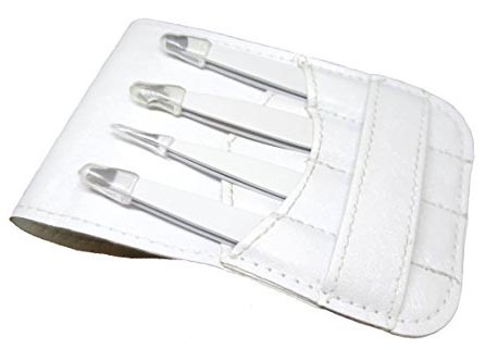 Professional And Personal Use Eyebrow Tweezers Set With Traveling Case Straight Slanted Eyebrow Tweezers