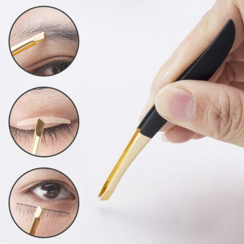 Professional Gold Eyebrow Tweezers Hair Beauty made Stainless Steel Tweezer